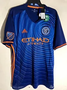 ADIDAS MLS NEW YORK CITY FC NYCFC BLAU TEAM TRIKOT HERREN SMALL - Bild 1 von 2