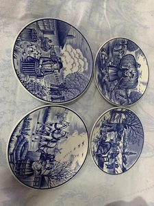 Royal Delfts Four Seasons Collectors Plate Set - Picture 1 of 6