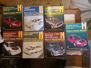 Lot of 7 Haynes Repair Manuals Chrysler/Dodge/FORD Models 80s-00s - Picture 1 of 21
