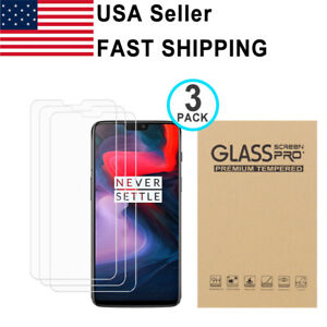 3PK Tempered Glass Screen Protector For OnePlus 6 6T 7 7T 8T 8 Pro 9 10T 10 Pro