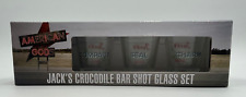 Dark Horse Comics American Gods Crocodile Bar Shot Glass 3-Pack (New & Sealed)