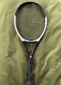 Wilson Hyper Hammer 6.2 racchetta da tennis nero/bianco 4 1/4 2 VGD 110² in carbonio - Foto 1 di 12