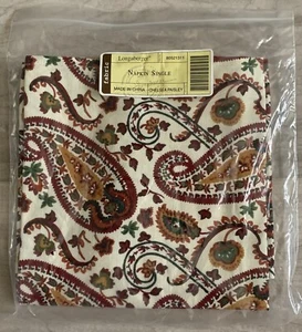 Longaberger Single Napkin Chelsea Paisley Fabric-NEW!!! - Picture 1 of 2