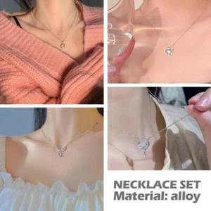 4pcs Necklace Set simple cute personality new style*. - Picture 1 of 19