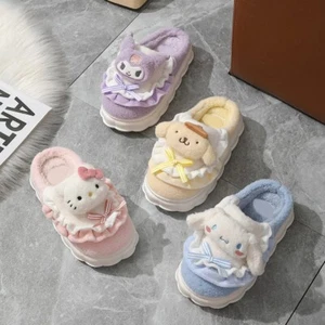 Sanrio Hello Kitty Baumwollschuhe Kuromi Cinnamoroll Plüschtier Kawaii Hausschuhe - Bild 1 von 11