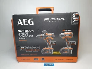 AEG - 18V FUSION 2 Piece Heavy Duty Combo 6.0Ah FORCE Kit - BSB18F2-602C - Picture 1 of 10