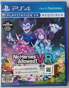 No Heroes Allowed! VR - PS4 - World Edition, English, Sealed - Picture 1 of 4