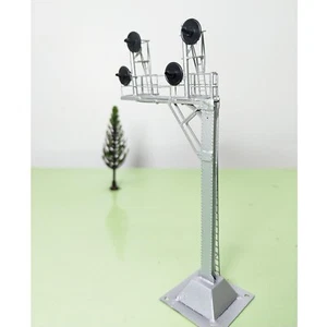 1 x HO scale searchlight cantilever signal tower metal 3-colors 2 tracks #CS22OF - Picture 1 of 6