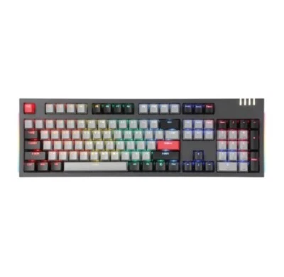 ABKO K660P Rainbow Moving LED Kyle Optical Axial Gaming Keyboard Dark Gray Click - Image 1 of 4