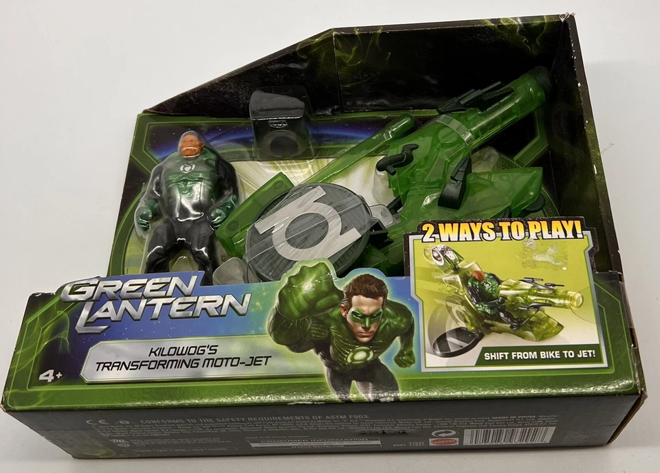 Mattel T7834 Green Lantern Kilowog Figure W/ Transforming Moto-jet