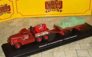 DIAMOND T TRUCK & CANVASSED TRAILER - CHARLES THURSTON'S - 1:76 GREATEST SHOW - Picture 1 of 4