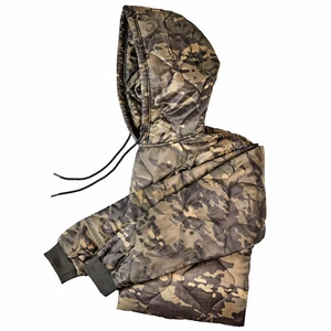  WOOBIE GEAR WOOBIE HOODIE BLACK MULTICAM PONCHO LINER PULLOVER JACKET MEDIUM - Picture 1 of 4