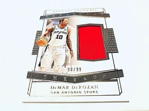 DeMar DeRozan 2021 Panini National Treasures Treas.Threads Game Worn Jersey #/99 - Bild 1 von 2