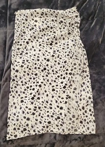 ZARA Animal Print Skirt XL Lightweight Slit Zipper Closure NWT - Picture 1 of 6