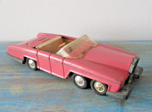 Vintage Fab Lady Dinky Thunderbirds Toys Penelope's 100 England Car 1960s Pink