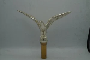 PALO BANDIERA METALLO PLACCATO ORO AQUILA TOPPER FINITURA - Foto 1 di 5