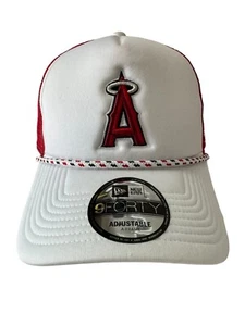 New Era 9Forty Court Sport Snapback A Frame Los Angeles Cap One Size Red White - Picture 1 of 9