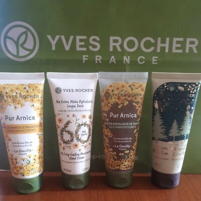 Yves Rocher Set Nr. 4 Pezzi Crema Mani 4 Varie Fragranze