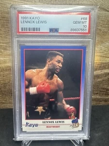 1991 Kayo Boxing Lennox Lewis Rookie RC #68 PSA 10 GEM MINT - Picture 1 of 2