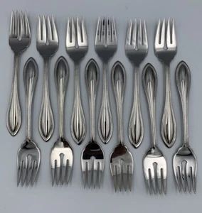Oneida Arbor AMERICAN HARMONY Set for 12 Salad Forks Stainless Flatware 6-7/8” - Picture 1 of 7