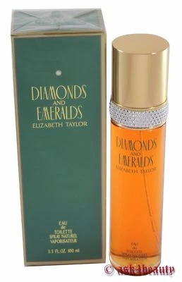 Туалетная вода спрей для женщин Diamonds & Emeralds от Elizabeth Taylor 3,3 унции/100 мл новый в коробке - Изображение 1 из 2