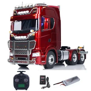 TOUCAN 1/14 RC coche tractor 6*6 770S chasis de metal sonido de luz diferencial de humo - Imagen 1 de 12