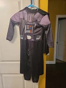Rubie's Star Wars Child's Darth Vader Costume Small- Black Jumpsuit, Cape & Mask - Picture 1 of 2