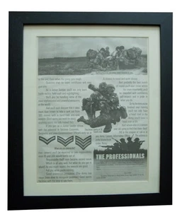 ARMY+PROFESSIONALS+JOBS+POSTER+AD+CLASSIC FRAMED ORIGINAL 1986+FAST WORLD SHIP - Picture 1 of 7