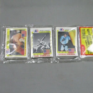 1983 FINDER IMAGE TOPPS GREATEST OLYMPIANS TRADING CARD RACK PACK FOREMAN BABE - Picture 1 of 2