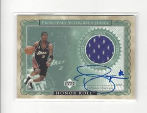 2002-03 Upper Deck Honor Roll Principals DeShawn Stevenson AUTOGRAPH JERSEY Jazz - Picture 1 of 1