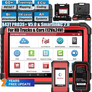 LAUNCH X431 PRO3S+V5.0 V+&SmartLinkC 2.0 HD3 Heavy Duty Truck Diagnostic Scanner - Picture 1 of 35