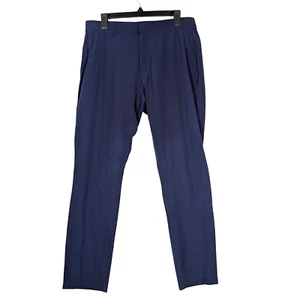 Pantaloni Fabletics Uomo Taglia 32 L'unico Pantalone Vestibilità Classica Navy Performance Caviglia - Foto 1 di 9