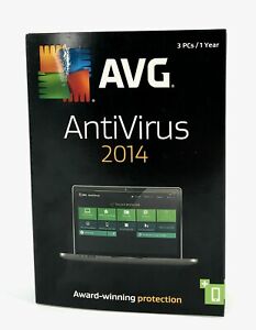 AVG AntiVirus 2014, 3 PCs / 1 Year Access our great FREE MOBILE APPS #3294