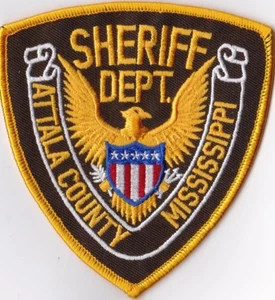 Attala County Sheriff Abt. Polizei MS Mississippi Patch NEU!! - Bild 1 von 1
