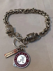 Alabama Crimson Tide Bettelarmband silberfarben Roll Tide Schmuck - Bild 1 von 6