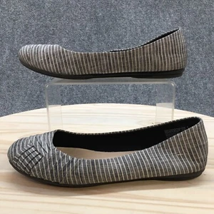 American Eagle Shoes Womens 8 Ballet Flats Multicolor Fabric Striped Round Toe - Picture 1 of 13