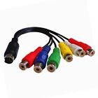 10Pin S-video Male to 6RCA Female Video Adapter Cable Component Converter