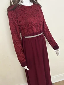 Damen Islamische Burka Abaya Party langes Kleid Kleid Sommerkleid Gr.M/L - Bild 1 von 12