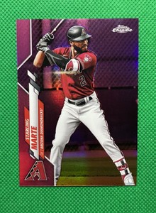 2020 Topps Chrome Update Starling Marte U-3 Pink Parallel - Arizona Diamond Back