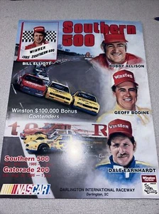 1986 Southern 500 program NASCAR Darlington Raceway 37th annual race - Picture 1 of 4