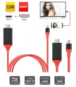 Cable adaptador USB 3.1 tipo C a 4K HDMI HDTV para Mackbook Samsung S8 S9 Note 8 9 - Imagen 1 de 5