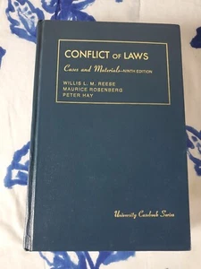 Konflikt der Gesetze Fälle und Materialien Neunte 9. Reese Rosenberg Hay UCS Hardcover - Bild 1 von 5