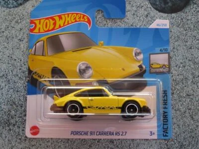 Hot Wheels H4B 046 PORSCHE 911 CARRERA RS 2.7 yellow 2024 46/250 CaseB - Image 1 of 2