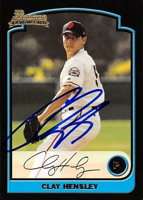 Clay Hensley autographed baseball card (Giants) 2002 Bowman 1st Year #232 - Image 1 of 1