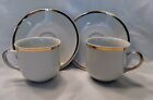 Fine China By Baum Southington Made In Czechoslovakia 2 Sets Cups & Saucers Jasm