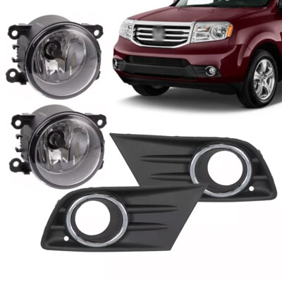 Faro antiniebla con cubierta + moldura cromada para Honda Pilot 2012-2013-2014-2015 Foto 1 de 4