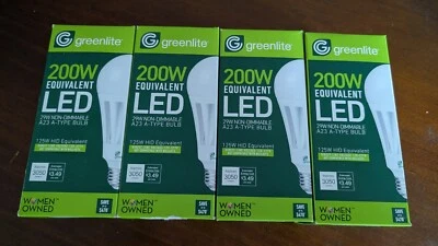 Greenlite 29W Daylight 5000K A23 LED Omni Light Bulb LOT(4) - Image 1 of 2