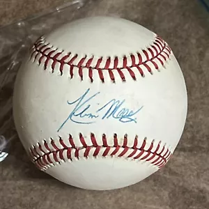 KEVIN MAAS NY NEW YORK YANKEES SIGNED RAWLINGS OFFICIAL AMERICAN LEAGUE BASEBALL - Picture 1 of 6