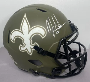 Mark Ingram SIGNED Salute To Service New Orleans Saints FS Helmet w/ Beckett - Picture 1 of 9