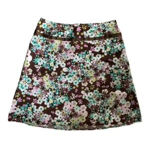 Gonna da donna Liz Byer California taglia 13 stampa floreale con abbellimento nastro - Foto 1 di 5